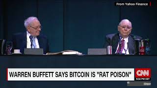 Bitcoin is 'rat poison', says Warren Buffett