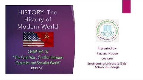 Class-11 & 12,History (Paper-2),Chapter-7(Part-1),Lecture-21, Farzana Hoque