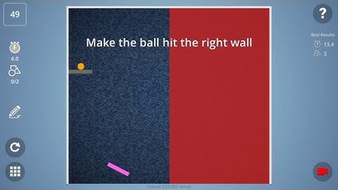 Check out how I solved level 49 in Brain It On! #BrainItOn