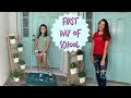 FIRST DAY OF SCHOOL GET READY WITH ME! EMMA AND ELLIE