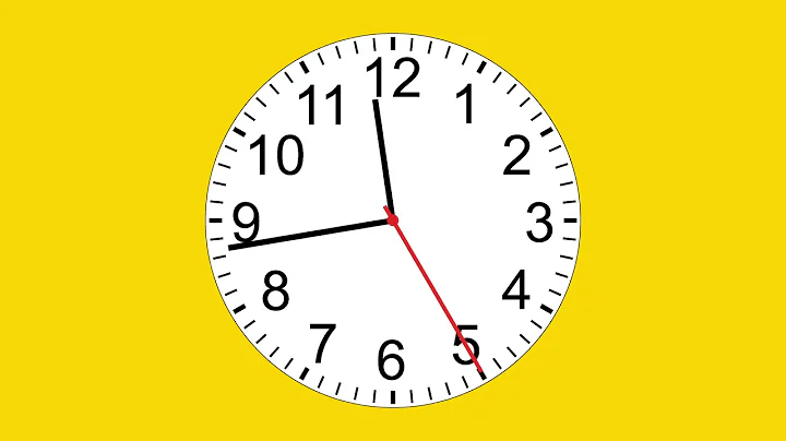 25 MIN   TIMER & ALARME   1080p   analog clock   BACKGROUND YELLOW  SIMPLE CLOCK