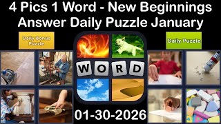 4 Pics 1 Word – Daily Puzzle Answers 30 January 2026 - New Beginnings #4Pics1Word screenshot 5