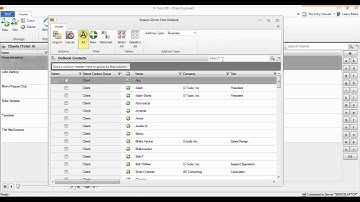 D-Tools SIX - Import Client from Outlook