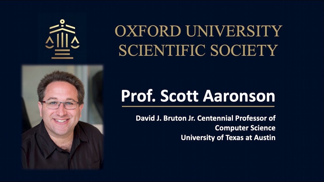 quantum computing whats it good for scott aaronson... Quantum Computational Supremacy: What It Means and Doesn't Mean -- Prof ...