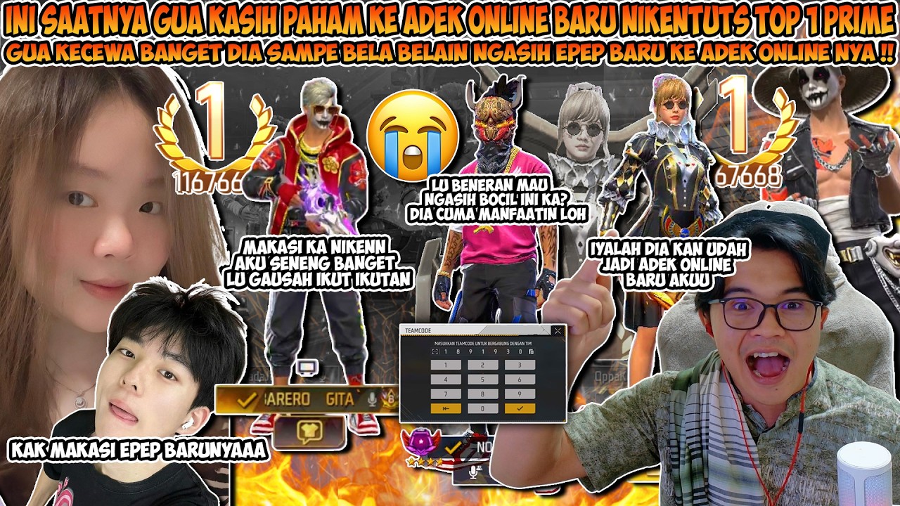 INI SAATNYA GUA TENGILIN ADEK ONLINE BARU TOP 1 PRIME, NIKEN SAMPE MAU NGASIH EPEP BARU KE BOCILNYA!