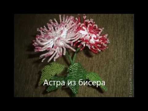 Неувядающие астры из бисера - прекрасное украшение дома