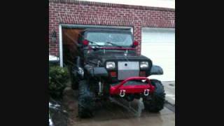 92 Jeep YJ w/ SOA on 35in super swampers transformation