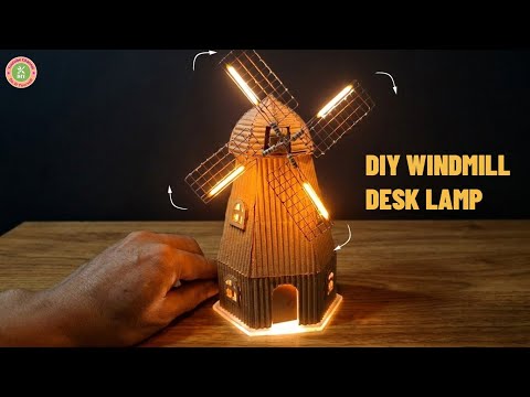 Turning Scrap Copper Wire into a Luxury Kinetic Windmill Lamp | DIY Steampunk Art