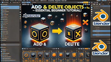 00- Blender 2.8 Add & Delete Objects – Essential Beginner Tutorial!
