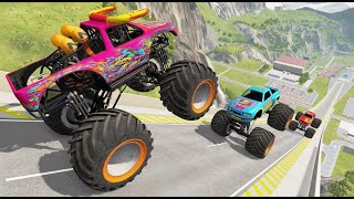 Monster Truck Thrills: Epic Jumps, Crashes, and Explosive Stunts Live!