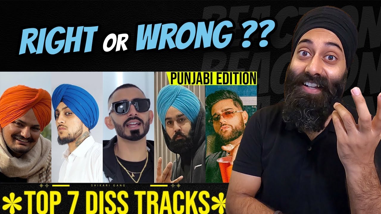 Reaction on Top 7 Diss Track Battles of Punjabi Music Industry | 2012-2022