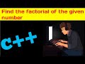 C++ Program to find factorial of given number | Find factorial - Code studio #practicevideo