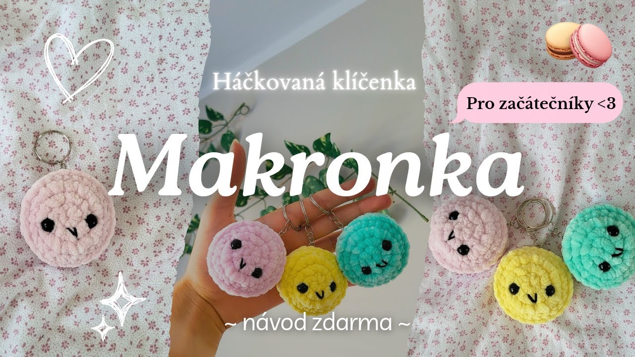 Háčkovaná MAKRONKA - návod | pro začátečníky, krok za krokem, jednoduchý a rychlý