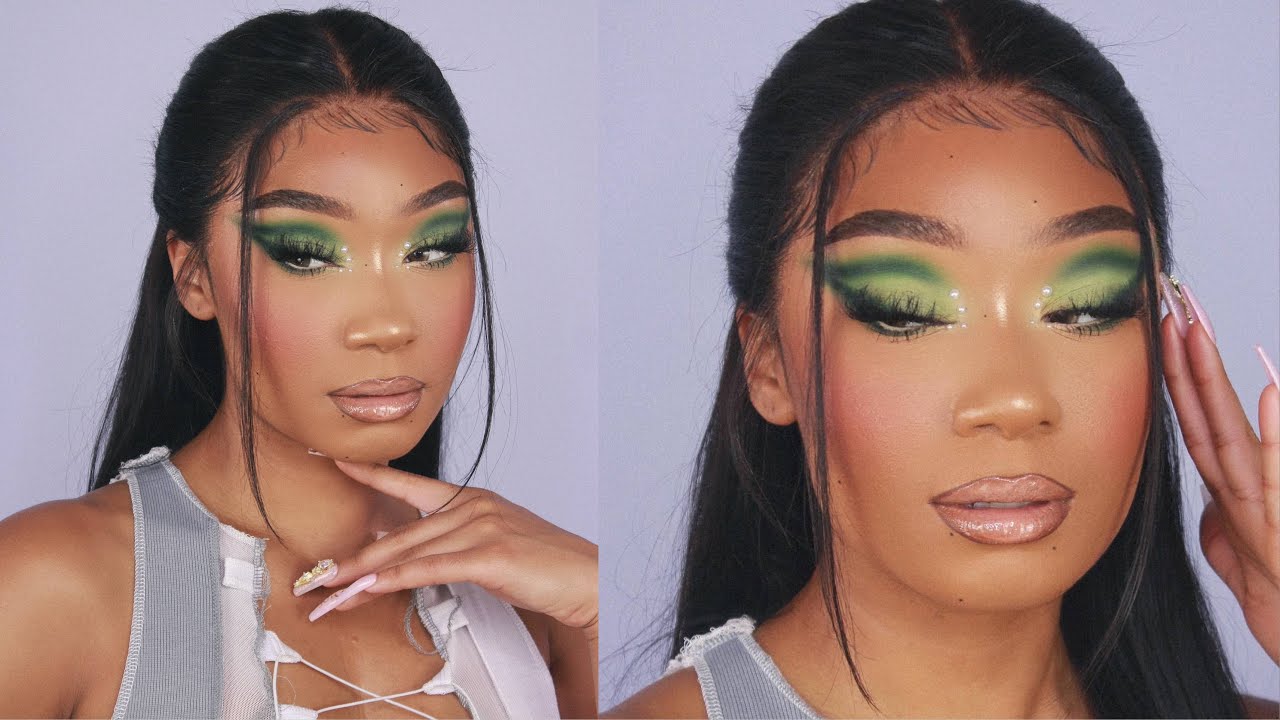 grwm pearls + pistachio makeup look. nadula hair co. YouTube