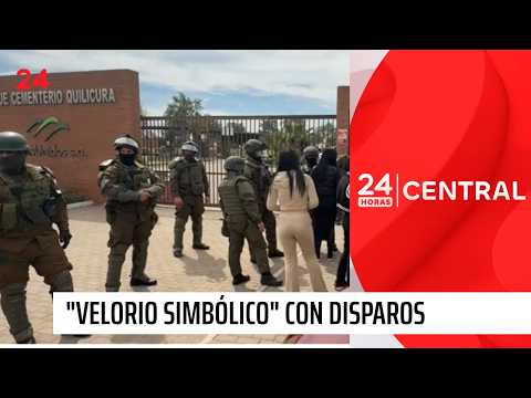 Gunshots and fireworks at a "symbolic wake"