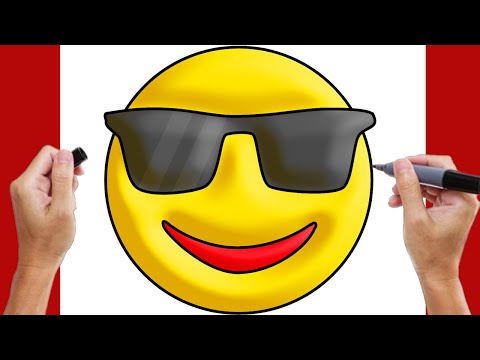 Emoji Sorridente Emoticon Masculino Feliz Simples Com Óculos