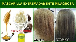 mascarilla para el cabello seco y maltratado ( ADIOS AL CABELLO OPACO,CON  FRIZZ - YouTube