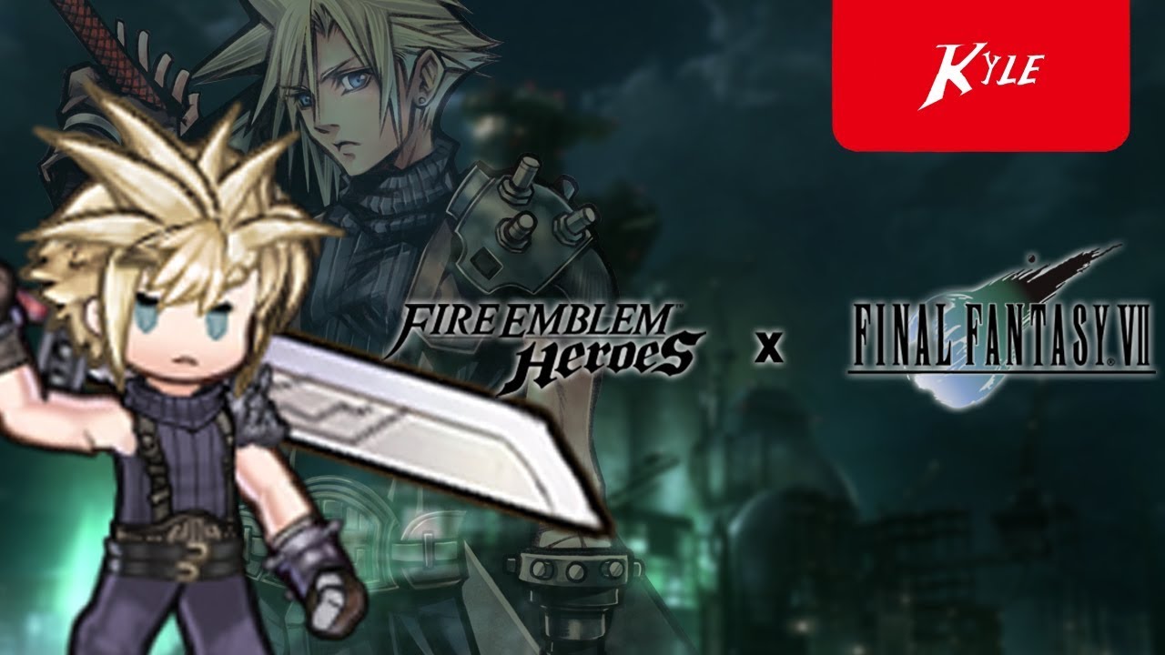 Fire Emblem Heroes Cloud (Final Fantasy VII) in Battle + Hero