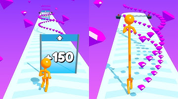 Tall man Run-Gameplay walkthrough (Levels 2-4) Android ios