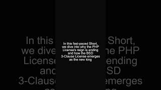 The PHP License Is Dead: Why BSD 3-Clause Reigns Supreme!