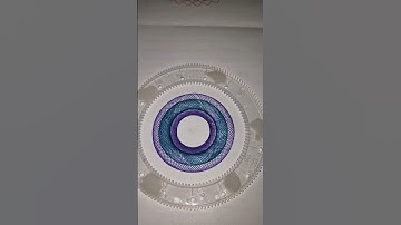 ✨ Hypnotic spirograph patterns in motion 🎶 #satisfying #spirograph #artshorts #shorts