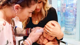 BABY HALSTON GETS HER EARS PIERCED! *SO SAD*