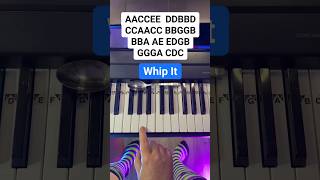 Whip It Piano Tutorial 💃🏻 🪩 🕺🏻