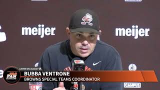 Browns special teams coordinator Bubba Ventrone believes future is bright for the roster