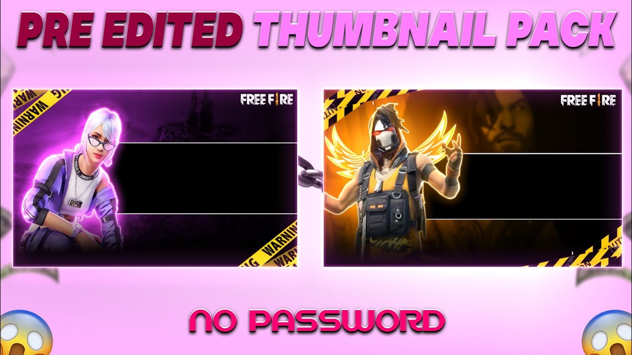 pre edited thumbnail pack without password 🤯