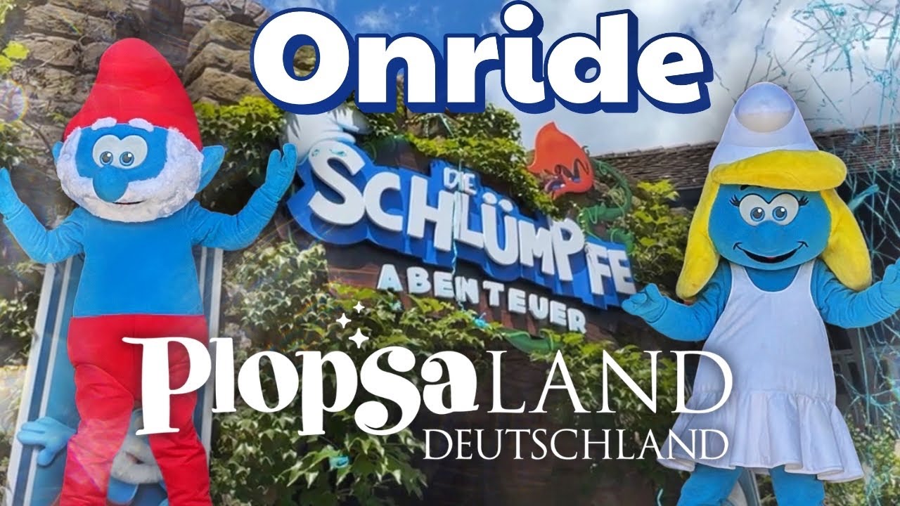 Die Schlümpfe Abenteuer die NEUHEIT - Plopsaland Deutschland (Holiday Park) ONRIDE