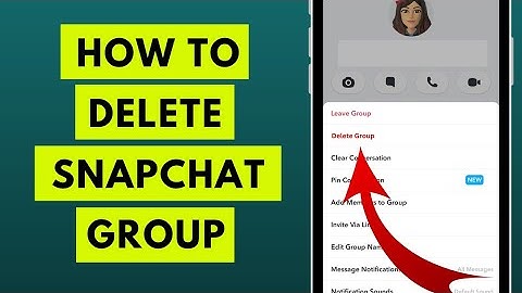 How to Delete Snapchat Group I Created | Delete Snapchat Group (2023)