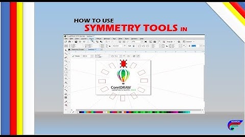How to use SYMMETRY TOOL IN CorelDRAW,(video tutorial)