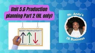 IB Business Review | Unit 5.6 Production planning Part 2