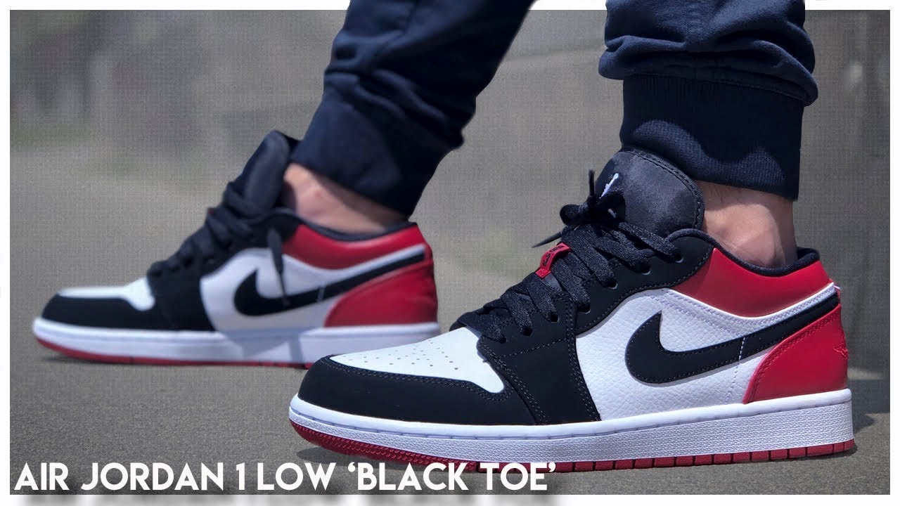 Air Jordan 1 Low 'Black Toe' - YouTube
