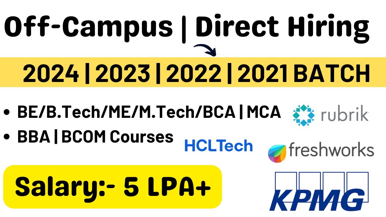 hcl-tech-kpmg-rubrik-off-campus-drive-2024-2023-2022