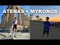 REENCUENTRO CON MI HERMANA AMERICANA EN GRECIA | Atenas y Mykonos Vlog 🇬🇷🏛