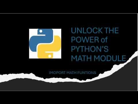 import math functions in python || Basic to advance math functions ...