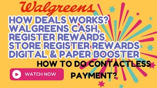 Walgreens Couponing how deals works and how to do contactless payment