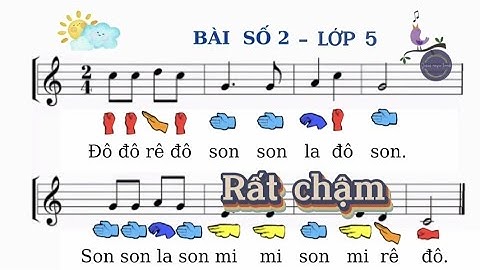 BÀI ĐỌC SỐ 2/ lớp 5/Kí hiệu bàn tay/rất chậm/ KNTT| School Music Tramdi