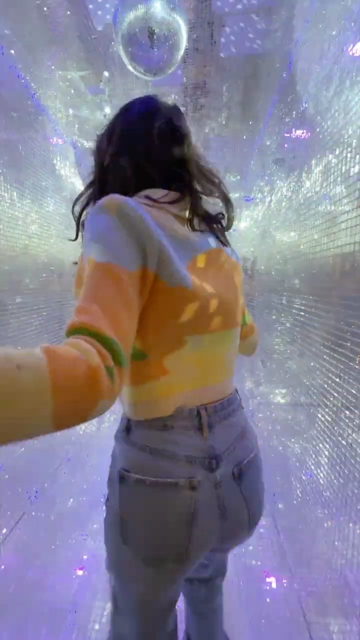 Hidden room of mirrors thru a soda machine door! ?