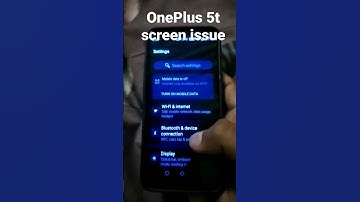 OnePlus 5t screen blue issue
