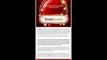 Video Game Clone Website