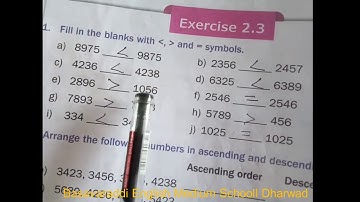 3rd std /Maths / CHP-2 Comparison of Numbers Part 5 /BASAVARADDI ENGLISH MEDIUM SCHOOL DHARWAD.