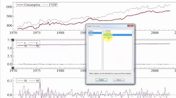 Loading, Transforming, and Plotting Data in OxMetrics