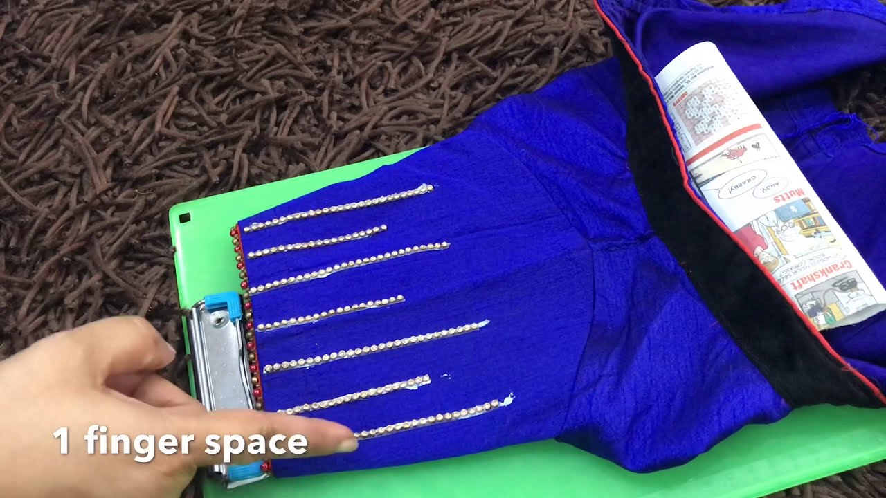 Designer blouse stone work at home 3/DIY/Handmademade blouse