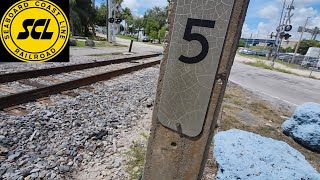 Historic Railroad Crossing | Seaboard Coast Line Concrete Mile Post