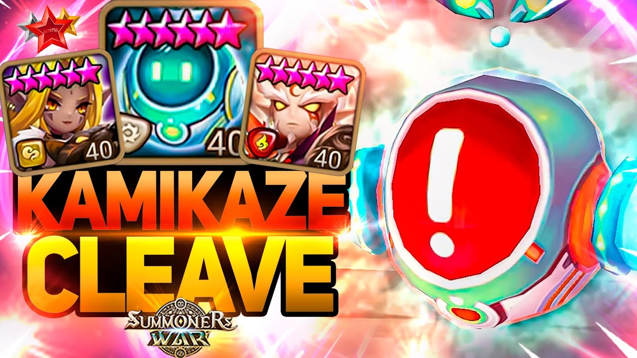 KAMIKAZE CLEAVE with ROBO-E65, Bellenus and Savannah - Summoners War