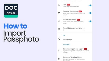 How to Import Passport Photo on Doc Scanner