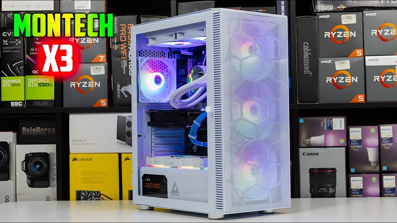 корпус montech x3 glass белый