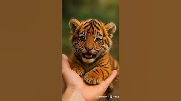 Relax Your Mind with This AI-Generated Mini Tiger🐯✨#ai #shorts #reels #relaxing #viral